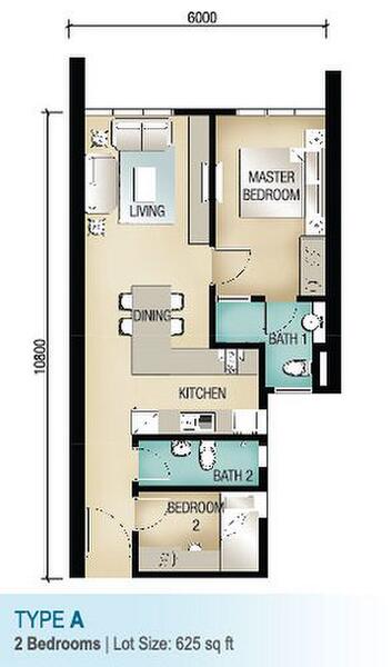 Kediaman Servis untuk Dijual di The Tropics Designer Suites oleh Jimmy Lee - iProperty.com.my