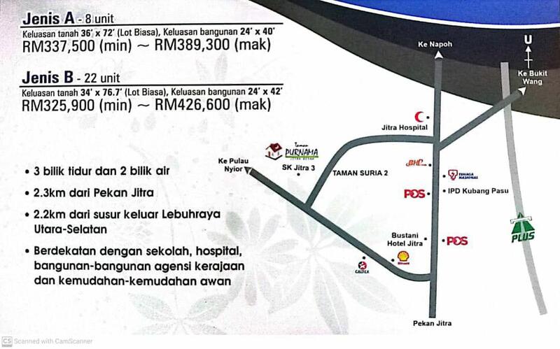 Rumah Berkembar untuk Dijual di Taman Purnama, Jitra oleh Shafina - iProperty.com.my