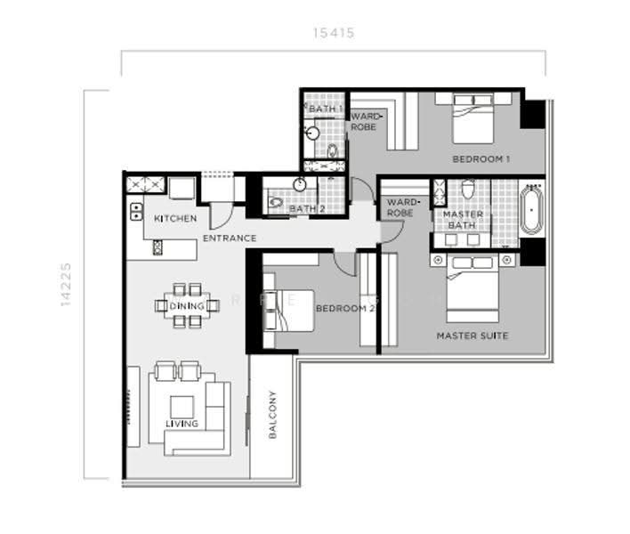 Kediaman Servis untuk Disewa di Four Seasons Place oleh Warren Goh - iProperty.com.my