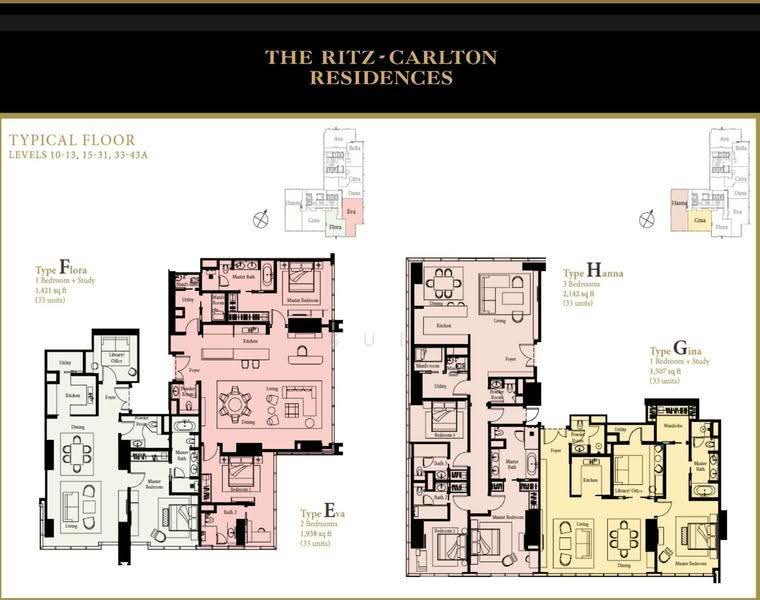 Service Residence for Sale in The Ritz-Carlton Residences by Sue - iProperty.com.my