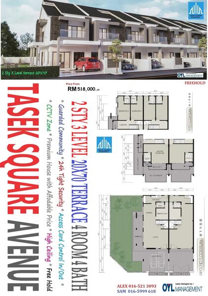 Rumah Teres 2.5-Tingkat untuk Dijual di Bandar Baru Tasek, Ipoh oleh Eva Yen - iProperty.com.my