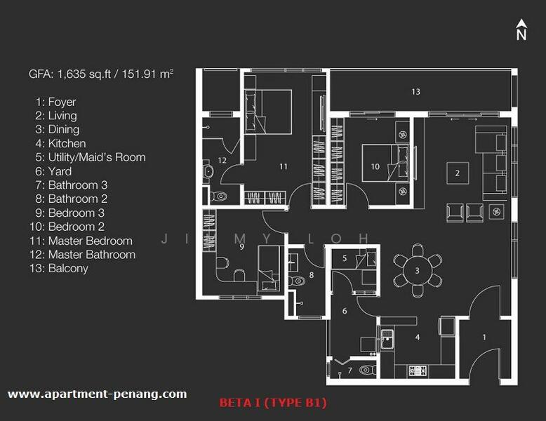 Condominium for Sale in Mira Residence by Jimmy Loh - iProperty.com.my