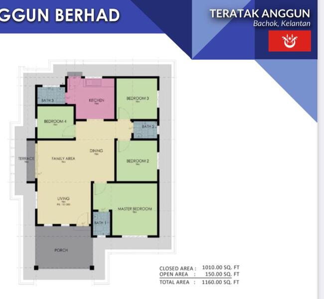 Bungalow House for Sale in Kg Alor Bakat, Melor, Kota Bharu by Nabila Nazori - iProperty.com.my
