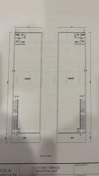 Terrace Factory for Sale in Taman Perindustrian Sime Uep, Subang Jaya by Wei Kiat - Floor Plan - G Floor - iProperty.com.my