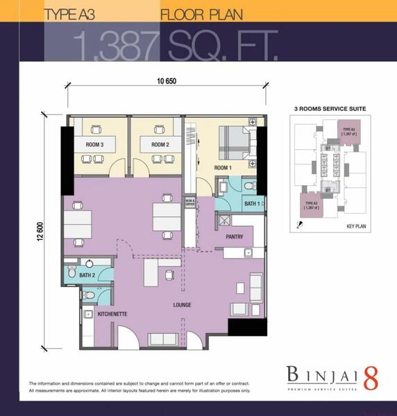 Service Residence for Sale in Serviced Residence @ Binjai 8 by River Yee - iProperty.com.my