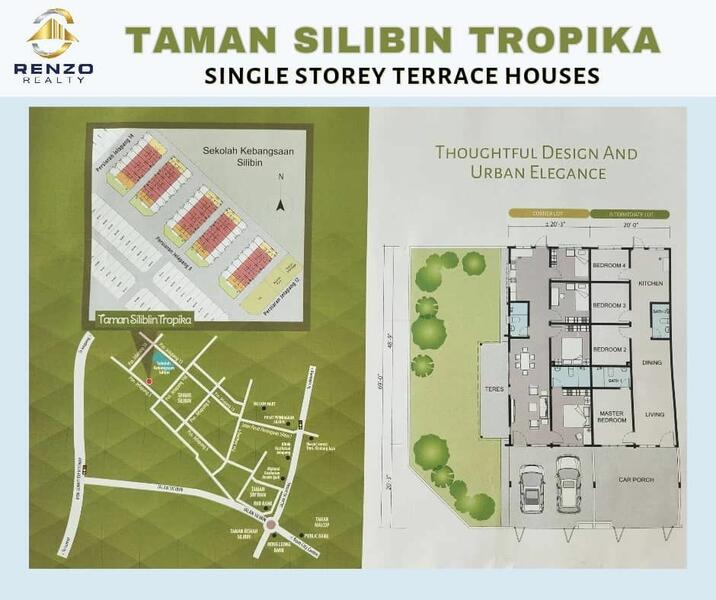 Rumah Teres 1-Tingkat untuk Dijual di Single storey terrace at Silibin,Ipoh, Ipoh oleh Joanne Lee - iProperty.com.my