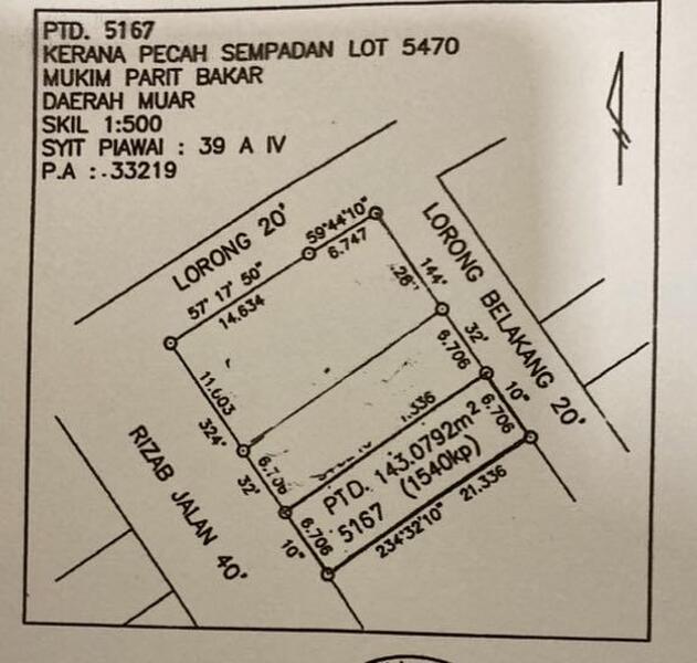 Rumah Teres 1-Tingkat untuk Dijual di Parit Raja, Sri Gading oleh Ginas Cheah - iProperty.com.my