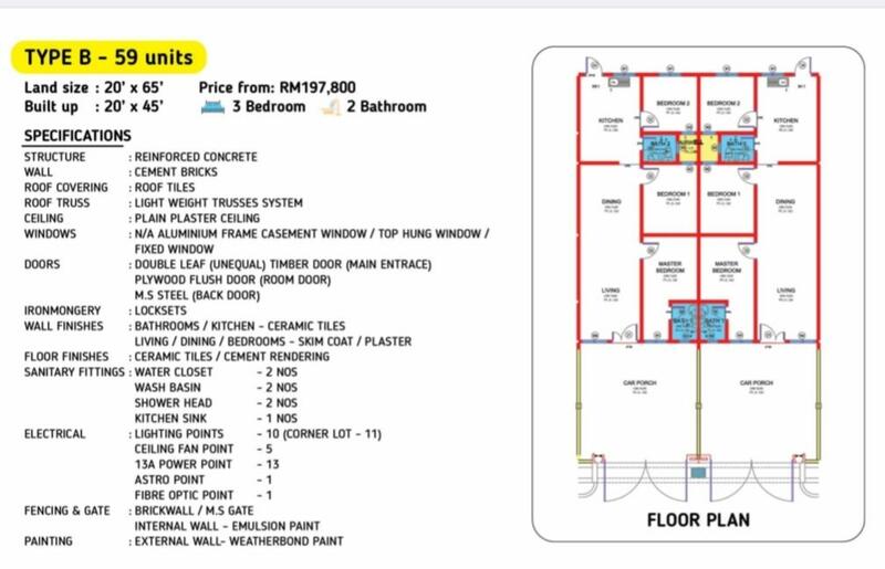 1-storey Terraced House for Sale in Bidor Raya, Bidor by Ck Yuen - iProperty.com.my