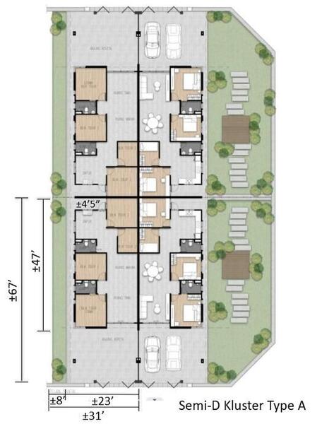 Semi-Detached House for Sale in Rumah Semi-D Kluster Type A di Gurun, Gurun by Lim - iProperty.com.my