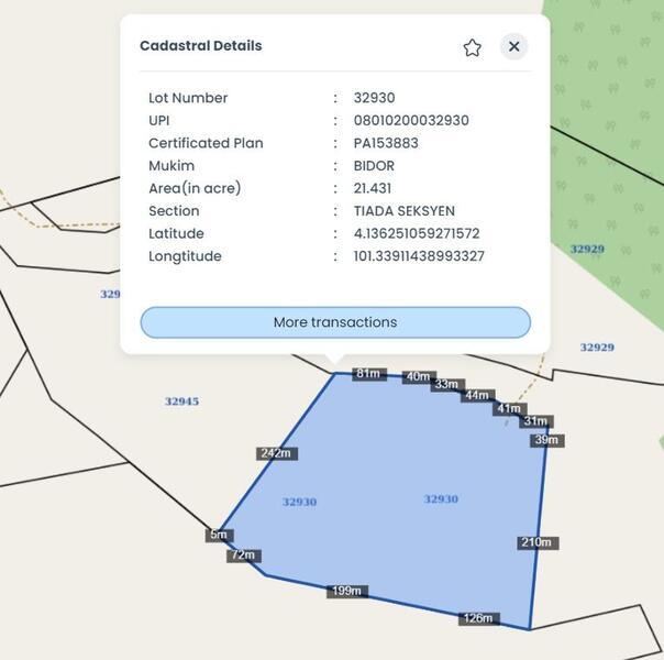 Agricultural Land for Sale in Kampung Senta, Bidor by Mohamad Firdaus - iProperty.com.my
