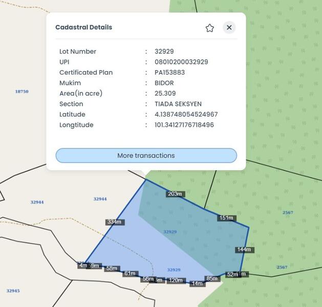 Agricultural Land for Sale in Kampung Senta, Bidor by Mohamad Firdaus - iProperty.com.my