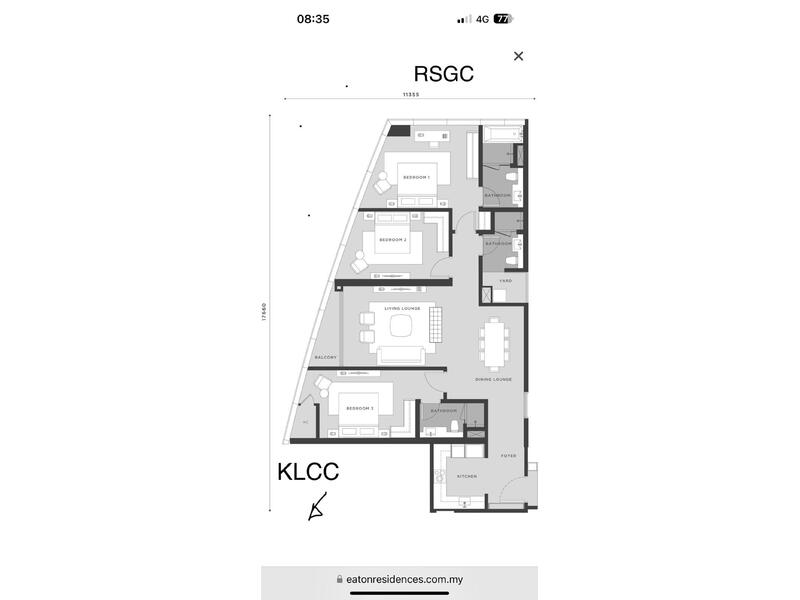 Kediaman Servis untuk Dijual di Eaton Residence oleh Vincent Theo - iProperty.com.my