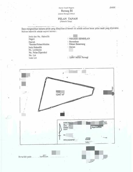 Tanah Perindustrian untuk Dijual di Taman Tasik Jaya, Senawang oleh Kenny Tee - iProperty.com.my