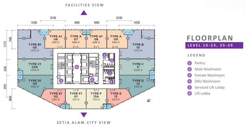 Pejabat untuk Disewa di Setia Alam, Selangor oleh Patcy Ng - iProperty.com.my