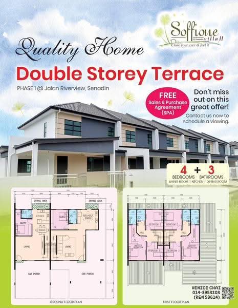 Rumah Teres untuk Dijual di Senadin, Miri oleh Venice Chai - iProperty.com.my