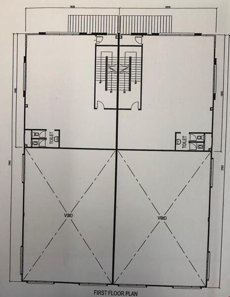 Semi-D Factory for Rent in Taman Perindustrian Sime Uep, Subang Jaya by Wei Kiat - First Floor Plan - iProperty.com.my
