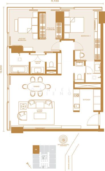 Service Residence for Sale in Pavilion Suites by Daniel Chieng - iProperty.com.my