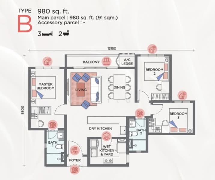 Residensi Servis untuk Dijual di Sunway Flora 2 oleh Max Teoh - iProperty.com.my