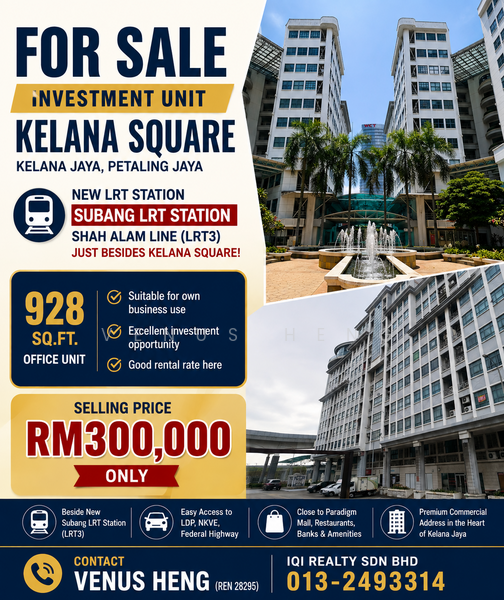 Shop / Office for Sale in Kelana Jaya, Petaling Jaya by Venus Heng - iProperty.com.my