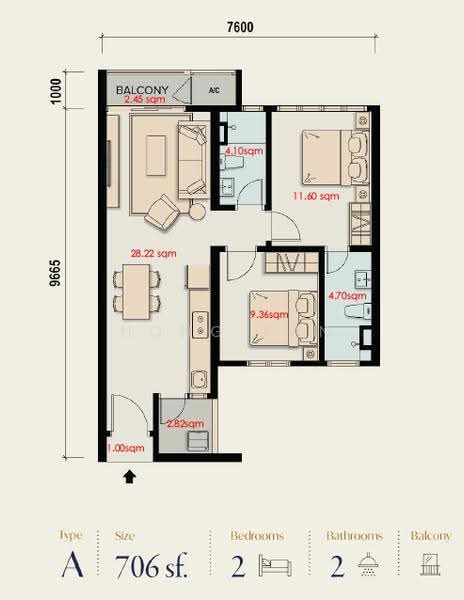Service Residence for Sale in M Aspira by FM Hong - iProperty.com.my