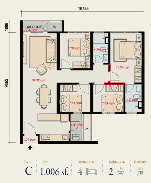 Service Residence for Sale in M Aspira by FM Hong - iProperty.com.my