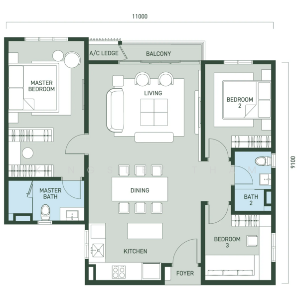 Condominium for Sale in Aras Residences by Kingsley Tham - iProperty.com.my