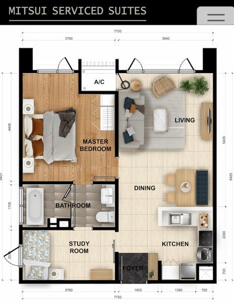 Kediaman Servis untuk Disewa di Mitsui Serviced Suites oleh Kennis Tan - iProperty.com.my