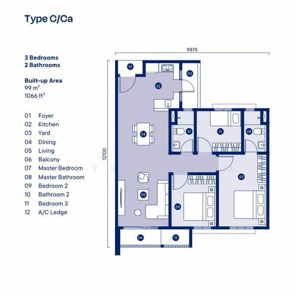 Residensi Servis untuk Dijual di Tuju Residences oleh Krystin Lim - iProperty.com.my