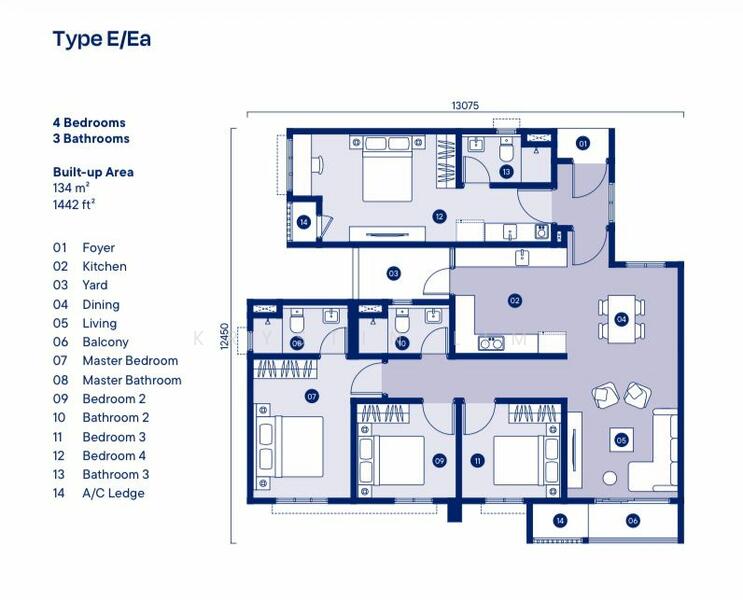 Residensi Servis untuk Dijual di Tuju Residences oleh Krystin Lim - iProperty.com.my