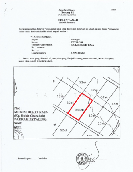 Tanah Pertanian untuk Dijual di Kampung Bukit Cherakah, Shah Alam oleh Rain Tan - iProperty.com.my