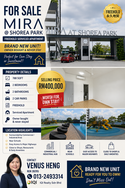 Service Residence for Sale in MIRA at Shorea Park by Venus Heng - iProperty.com.my