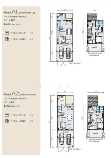 Rumah Teres 2-Tingkat untuk Dijual di Ipoh, Perak oleh Ck Yuen - iProperty.com.my