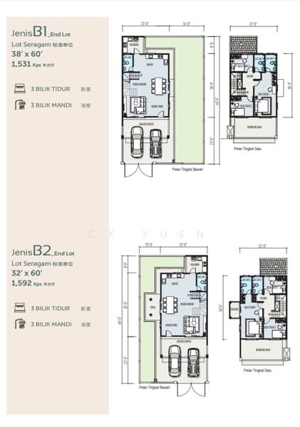 Rumah Teres 2-Tingkat untuk Dijual di Ipoh, Perak oleh Ck Yuen - iProperty.com.my