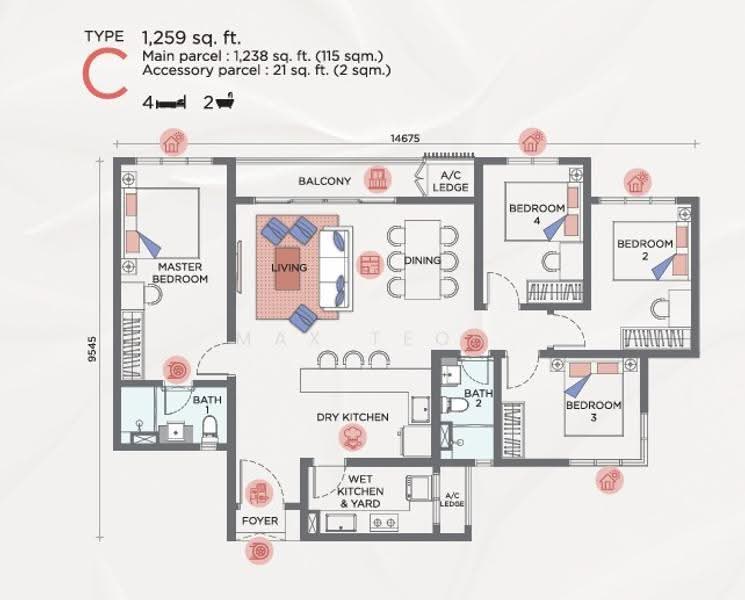 Kediaman Servis untuk Dijual di Sunway Flora 2 oleh Max Teoh - iProperty.com.my