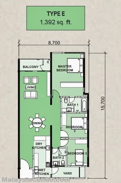 Condominium for Rent in Le Yuan Residence by Adeline Teh - iProperty.com.my
