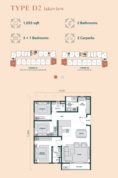 Residensi Servis untuk Dijual di THE RIVA RESIDENCES oleh Evans Ee - iProperty.com.my