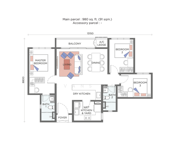 Residensi Servis untuk Dijual di Sunway Flora 2 oleh Evans Ee - iProperty.com.my