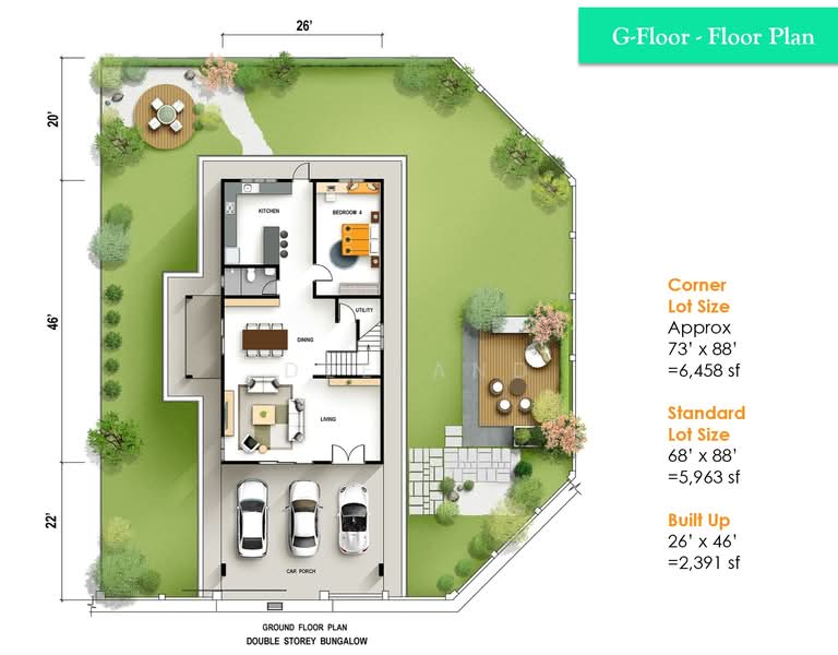 Banglo untuk Dijual di Taman Perda Indah, Tasek Gelugor oleh Deeland - iProperty.com.my