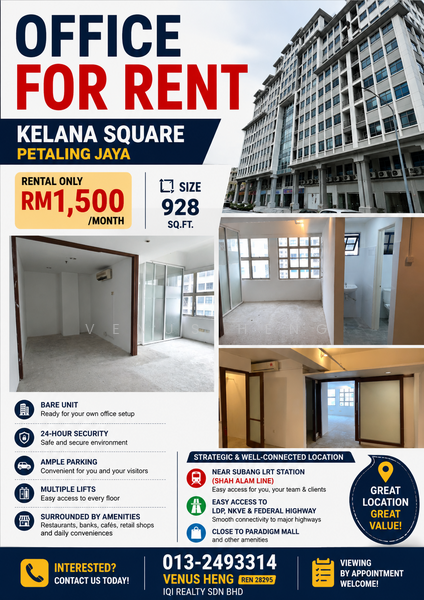 Shop / Office for Rent in Kelana Jaya, Petaling Jaya by Venus Heng - iProperty.com.my