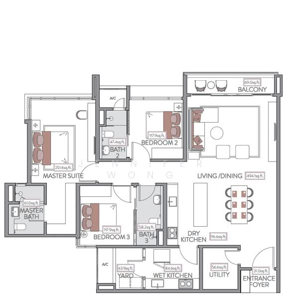 Service Residence for Rent in Jendela Residences by Jennifer Wong - iProperty.com.my