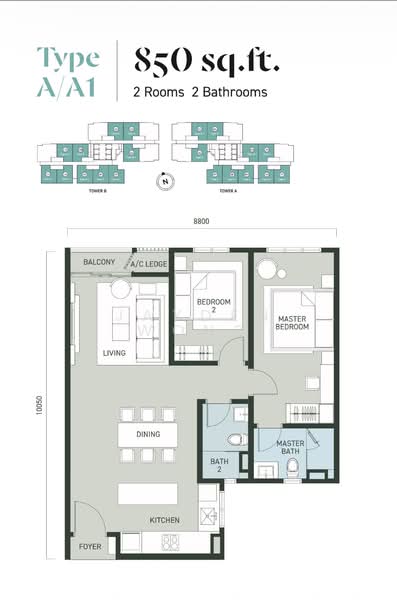 Residensi Servis untuk Dijual di Aras Residences oleh Jayden Wong - iProperty.com.my