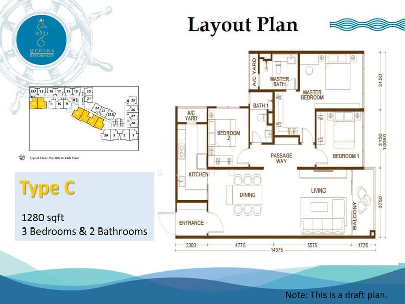 Condominium for Sale in Queens Residences Q3 @ Queens Waterfront by SJ Ho - iProperty.com.my