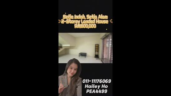 2-storey Terraced House untuk Dijual di Setia Indah, Setia Alam oleh Hailey Ho - iProperty.com.my