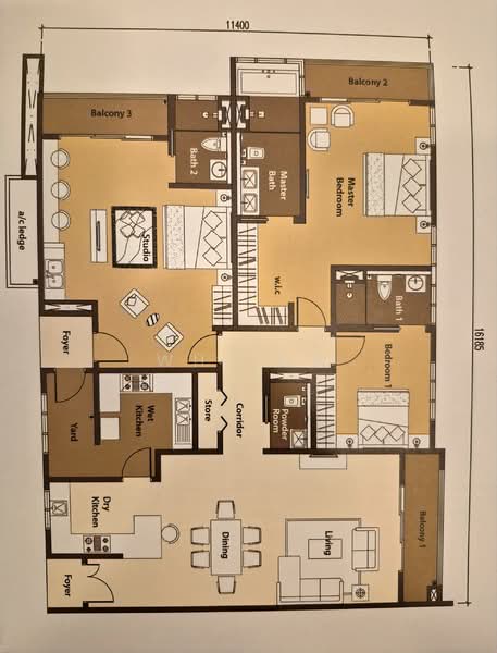 Kediaman Servis untuk Dijual di Isola oleh WH Low - iProperty.com.my