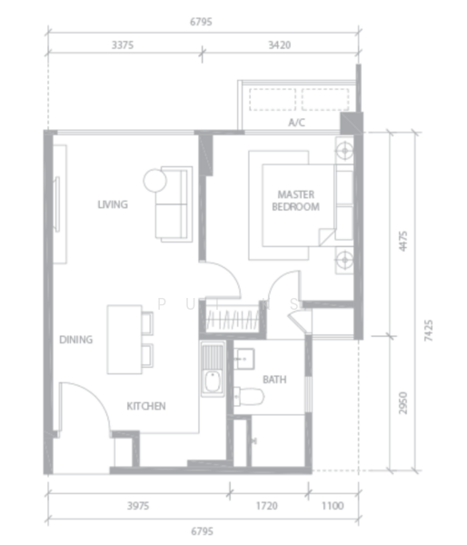 Service Residence untuk Disewa di Troika Residences oleh Pui KS - iProperty.com.my