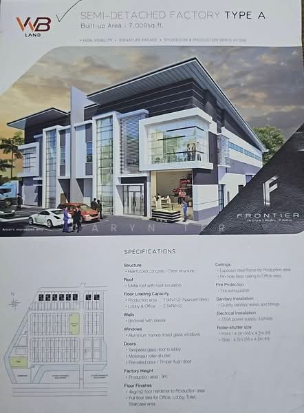 Semi-D Factory for Sale in Ulu Tiram, Johor by Caryn Ter - iProperty.com.my