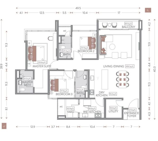 Service Residence for Rent in Jendela Residences by Stanley - iProperty.com.my