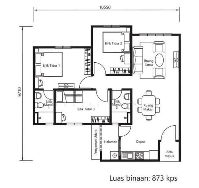 Apartment for Sale in Safira by Leslie Low - iProperty.com.my