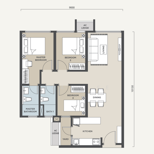 Kediaman Servis untuk Dijual di Alora Residences @ Avenue 25 Subang Jaya oleh Evans Ee - iProperty.com.my