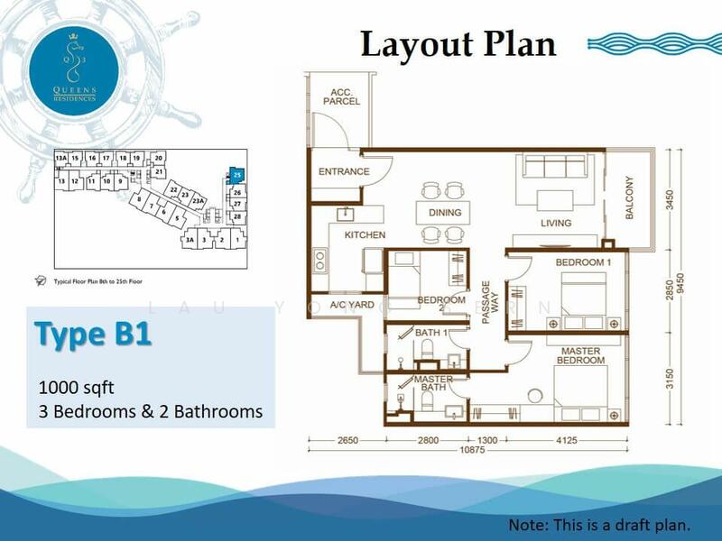 Condominium for Sale in Queens Residences Q3 @ Queens Waterfront by Lau Yong Sern - iProperty.com.my